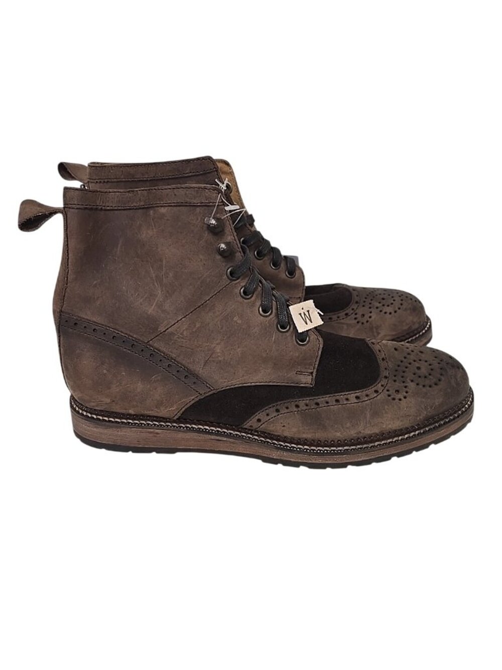 Circle G Men's Round Toe Lace Up Chukka Boot Chocolate Size 10E - Picture 2 of 7